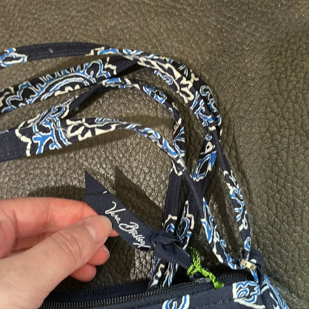 Vera Bradley little crossbody in blue bandana print
